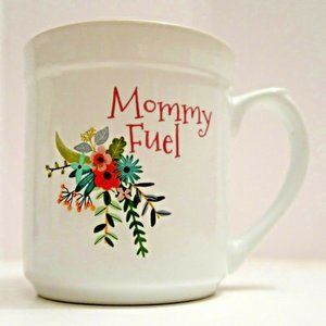 Mommy Fuel Coffee Tea Mug Gift Birthday Pink White